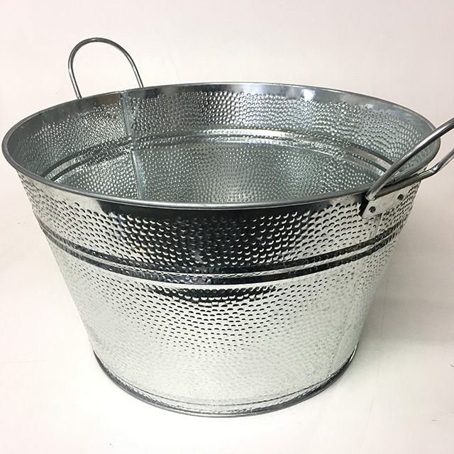ICE BUCKET, Large Dimpled Metal